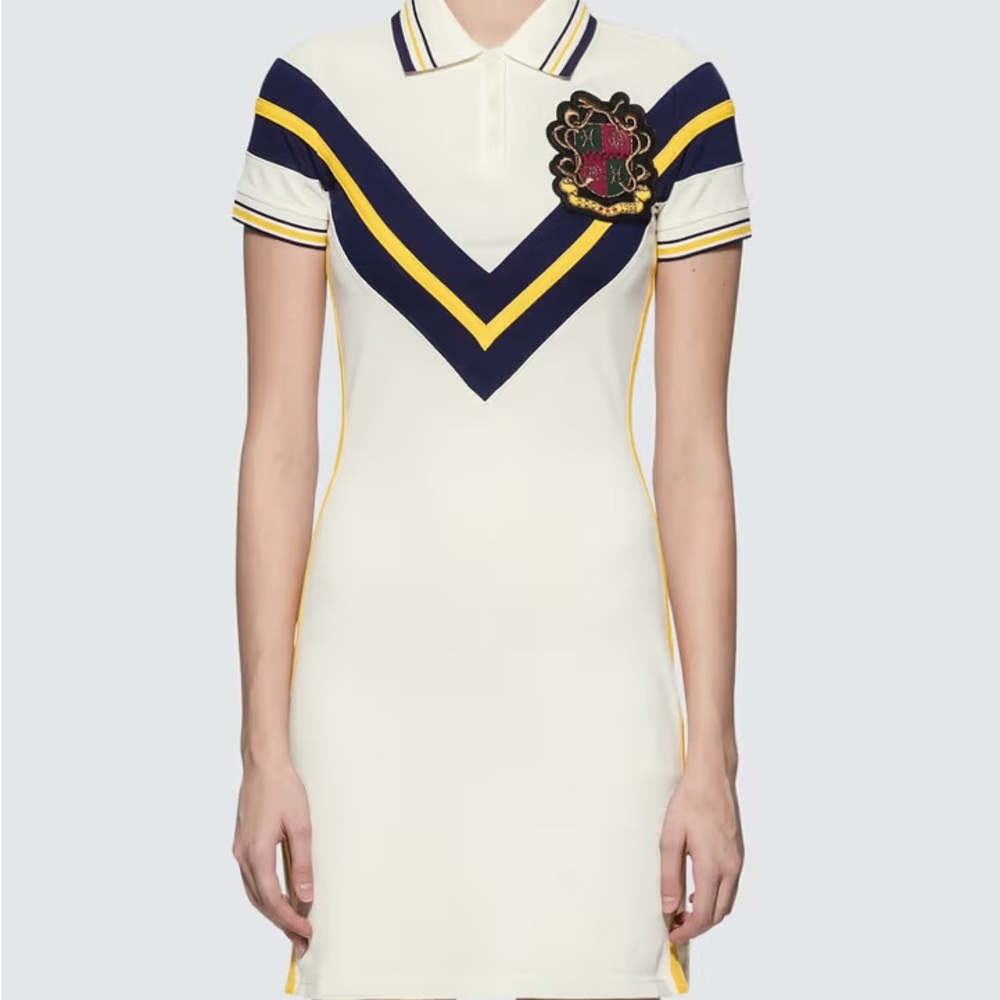 FENTY BY PUMA Varsity Tennis Dress in Vanilla Ice